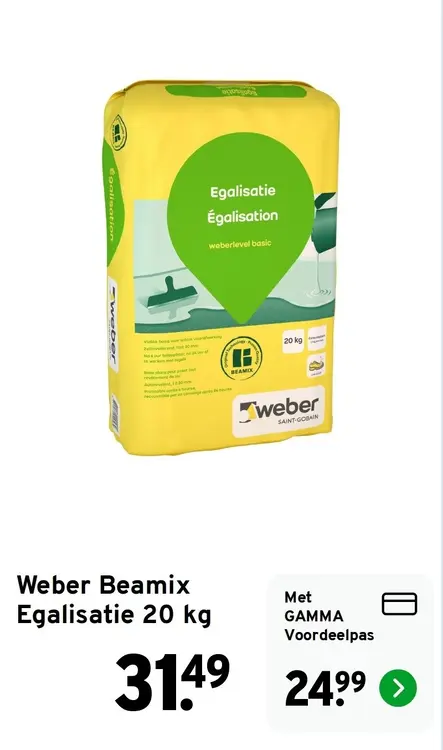 Aanbieding: Weber Beamix Egalisatie