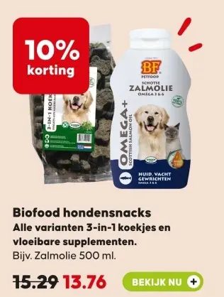 Aanbieding: Biofood hondensnacks