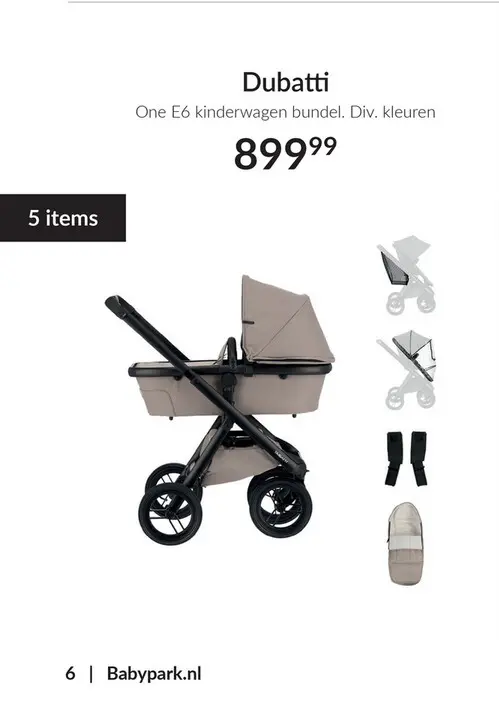 Aanbieding: One E6 kinderwagen bundel