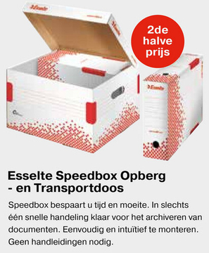 Aanbieding: Esselte Speedbox Opberg - en Transportdoos