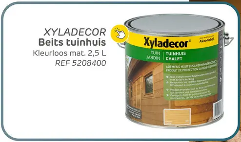 Aanbieding: Xyladecor beits tuinhuiskleurloos mat 2,5l