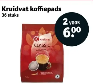 Promotie: Kruidvat koffiepads