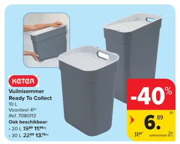 Aanbieding: Vuilnisemmer Ready To Collect