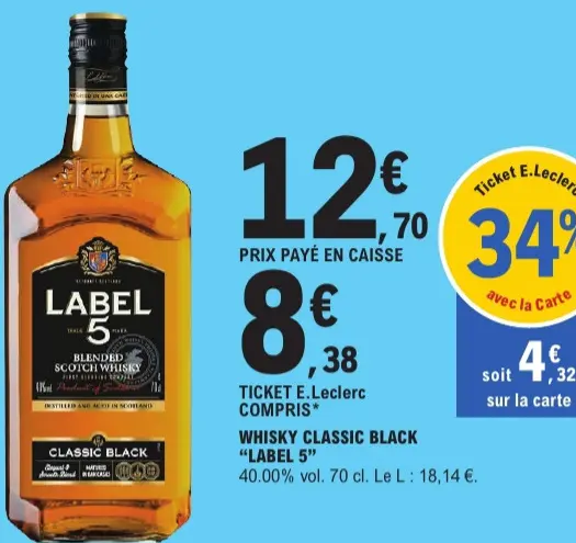 Offre: Whisky classic black