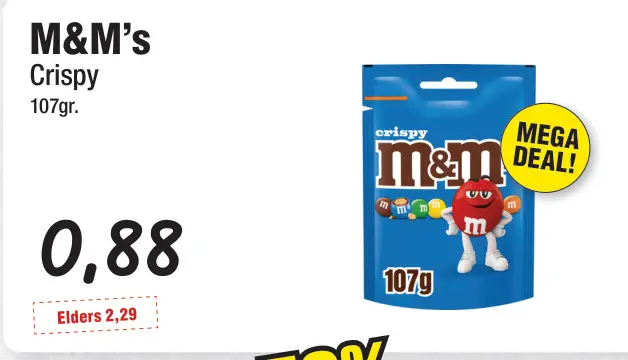 Aanbieding: M&M's Crispy