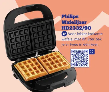Aanbieding: Wafelijzer HD2332/90