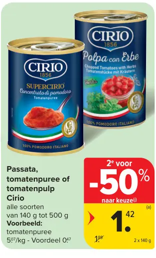 Promotie: Passata, tomatenpuree of tomatenpulp