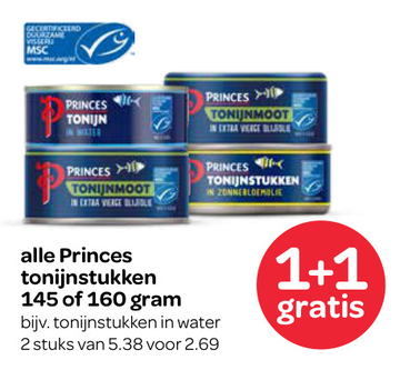 Aanbieding: Princes tonijnstukken