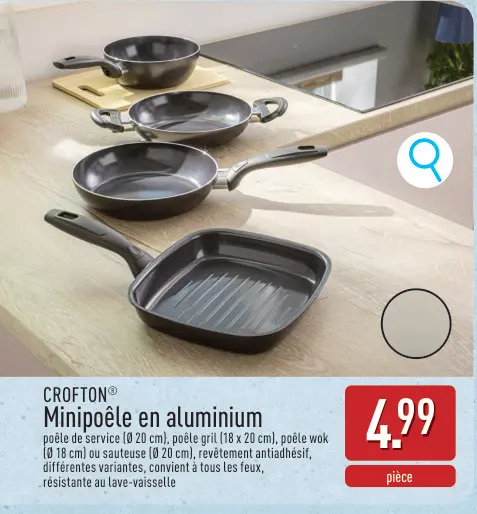 Offre: Minipoêle en aluminium