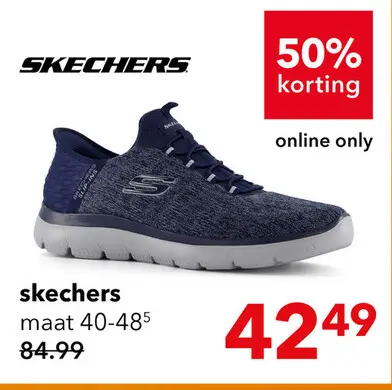 Aanbieding: Skechers Slip-ins: Summits Key Pace heren sneakers blauw