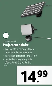 Offre: Projecteur solaire