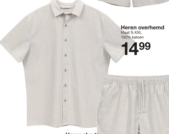Promotie: Heren overhemd