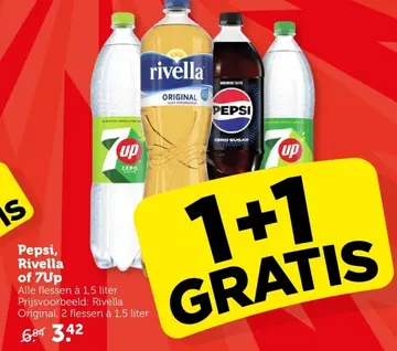 Aanbieding: Pepsi, Rivella of 7Up