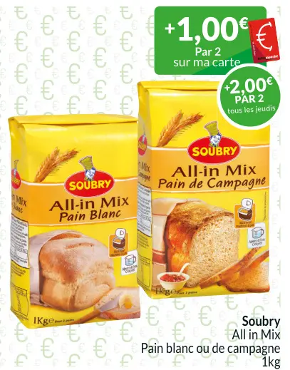 Offre: All-in Mix pain blanc ou de campagne