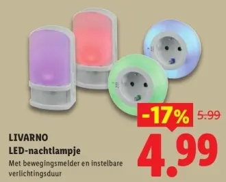 Aanbieding: LED-nachtlampje
