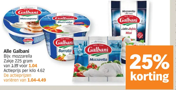 Promotie: Alle Galbani
