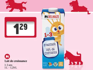 Offre: Lait de croissance
