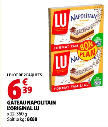 Offre: Gâteau napolitain l'original