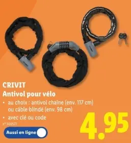 Offre: Antivol pour vélo