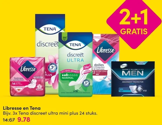 Aanbieding: Libresse en Tena