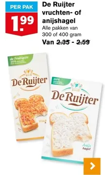 Aanbieding: De Ruijter vruchten- of anijshagel
