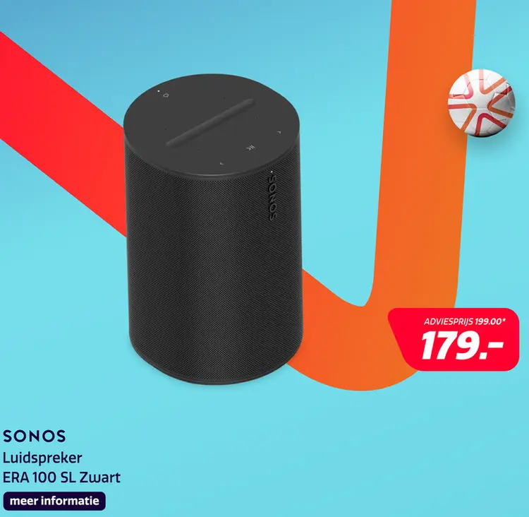 Aanbieding: Sonos Era 100 SL - Zwart