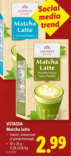 Promotie: Matcha latte