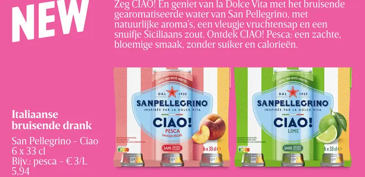 Promotie: Italiaanse bruisende drank
