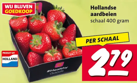 Aanbieding: Hollandse aardbeien