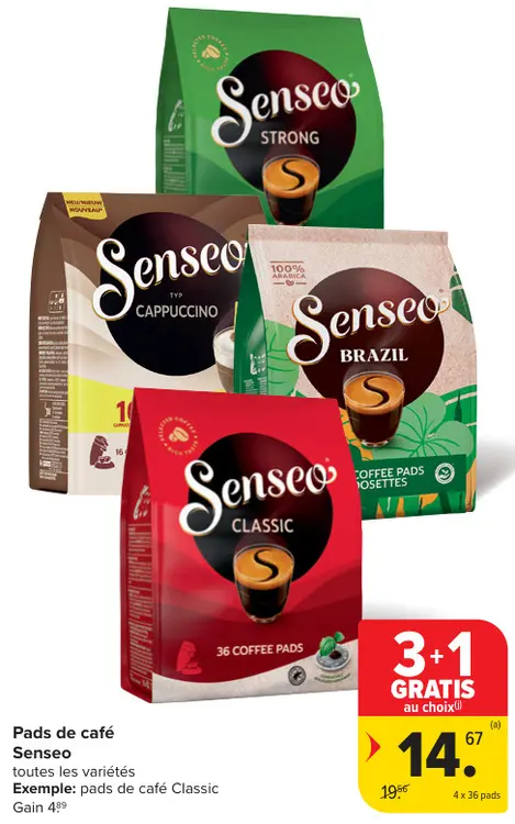 Offre: Pads de café