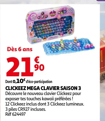 Promotie: Clickeez mega clavier saison 3