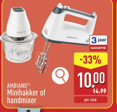 Promotie: Minihakker of handmixer