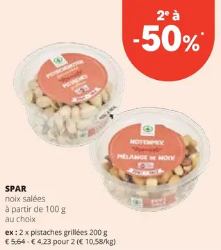 Offre: noix salées