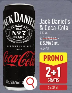 Promotie: Jack Daniel's & Coca-Cola