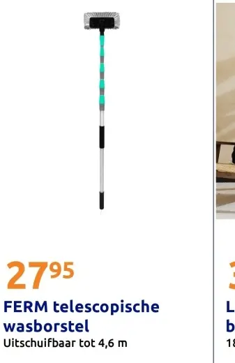Promotie: telescopische wasborstel