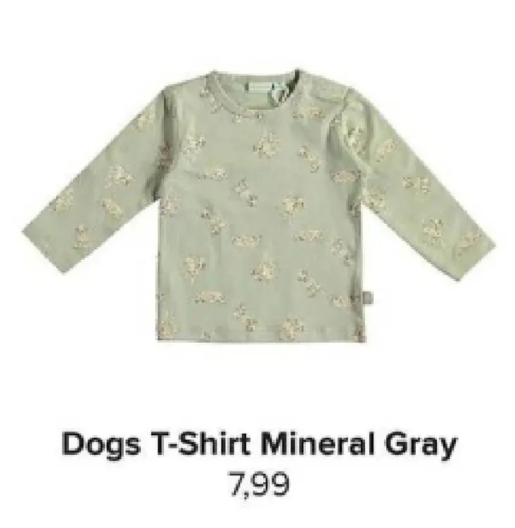 Aanbieding: Dogs T-Shirt Mineral Gray