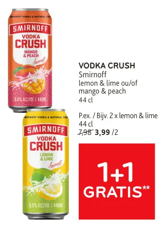 Offre: Vodka crush