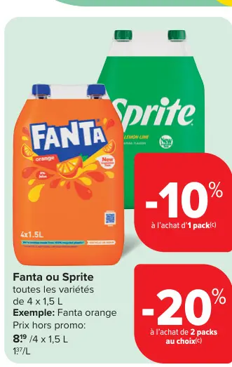 Offre: Fanta ou Sprite