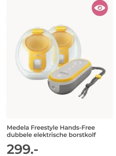 Aanbieding: Medela Freestyle Hands-Free dubbele elektrische borstkolf