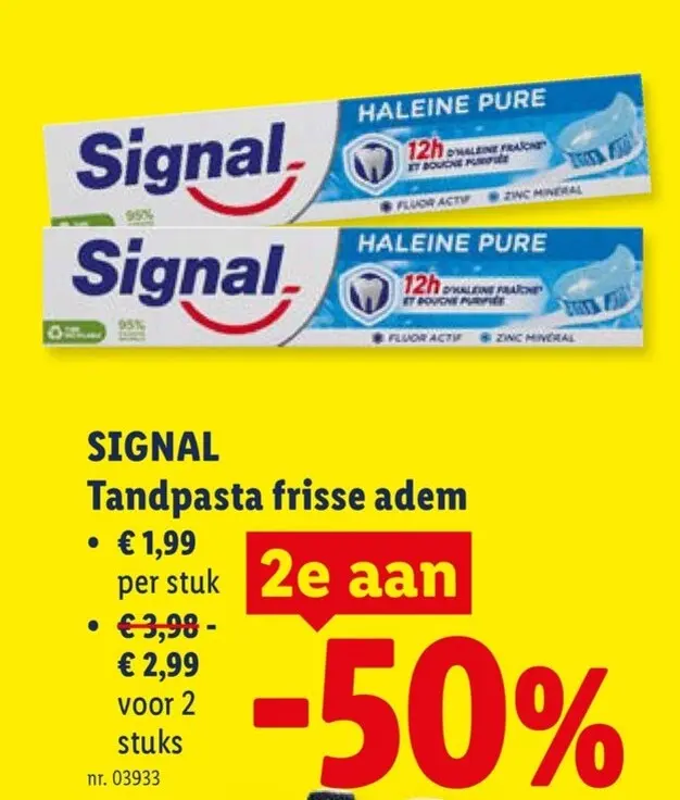 Promotie: Tandpasta frisse adem