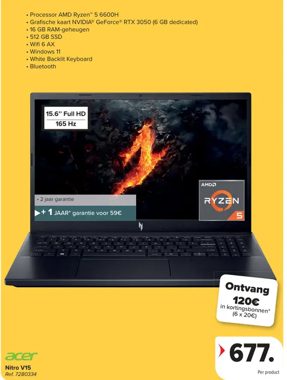 Aanbieding: Acer Nitro V15