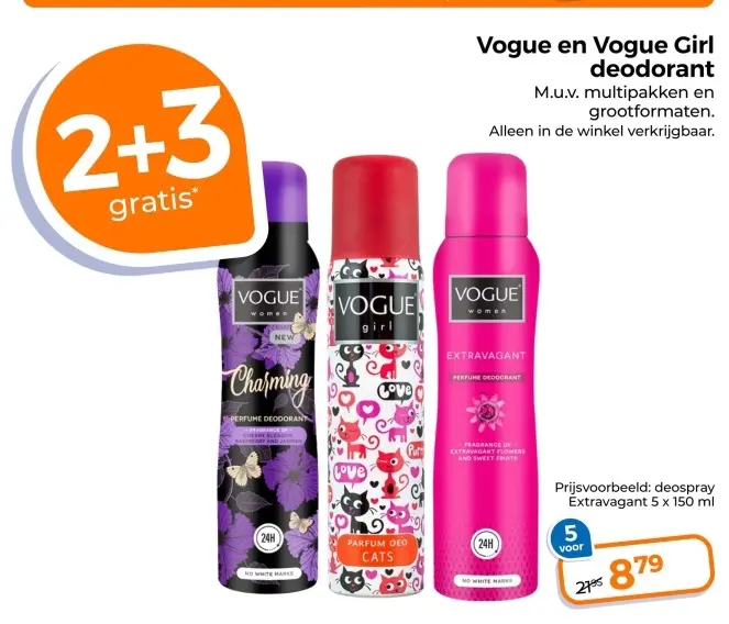 Aanbieding: Vogue en Vogue Girl deodorant