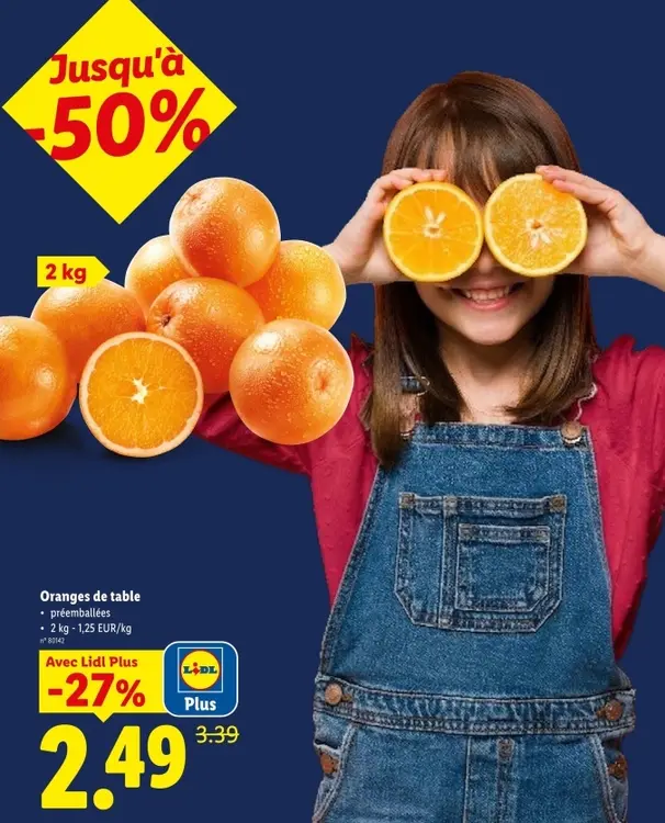 Offre: Oranges de table