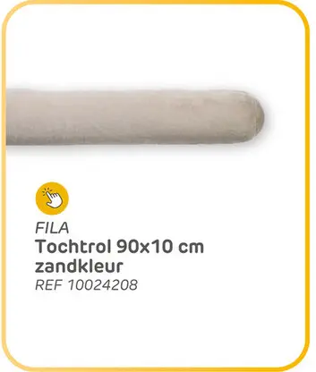 Aanbieding: Fila tochtrol 90x10cm zand