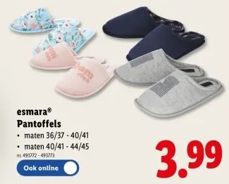 Promotie: Pantoffels