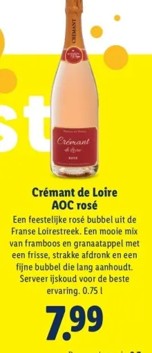Aanbieding: Crémant de Loire AOC rosé