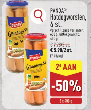 Promotie: Hotdogworsten
