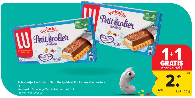 Aanbieding: Scholiertje Zacht Hart, Scholiertje Maxi Pocket en Kruidnoten