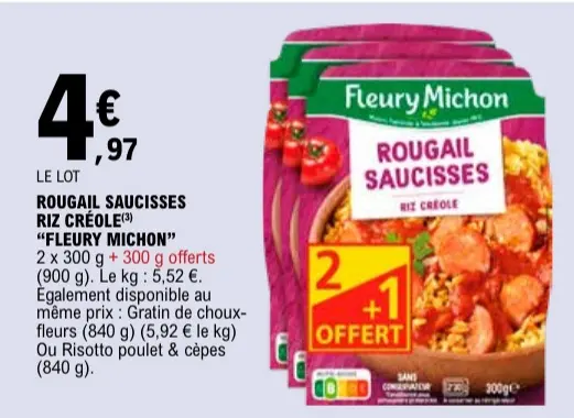Promotie: Rougail saucisses riz créole