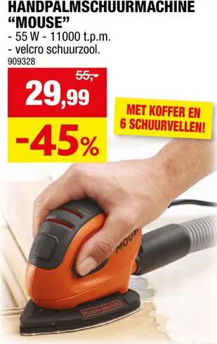 Promotie: Black+Decker BEW230K-QS multischuurmachine 55W